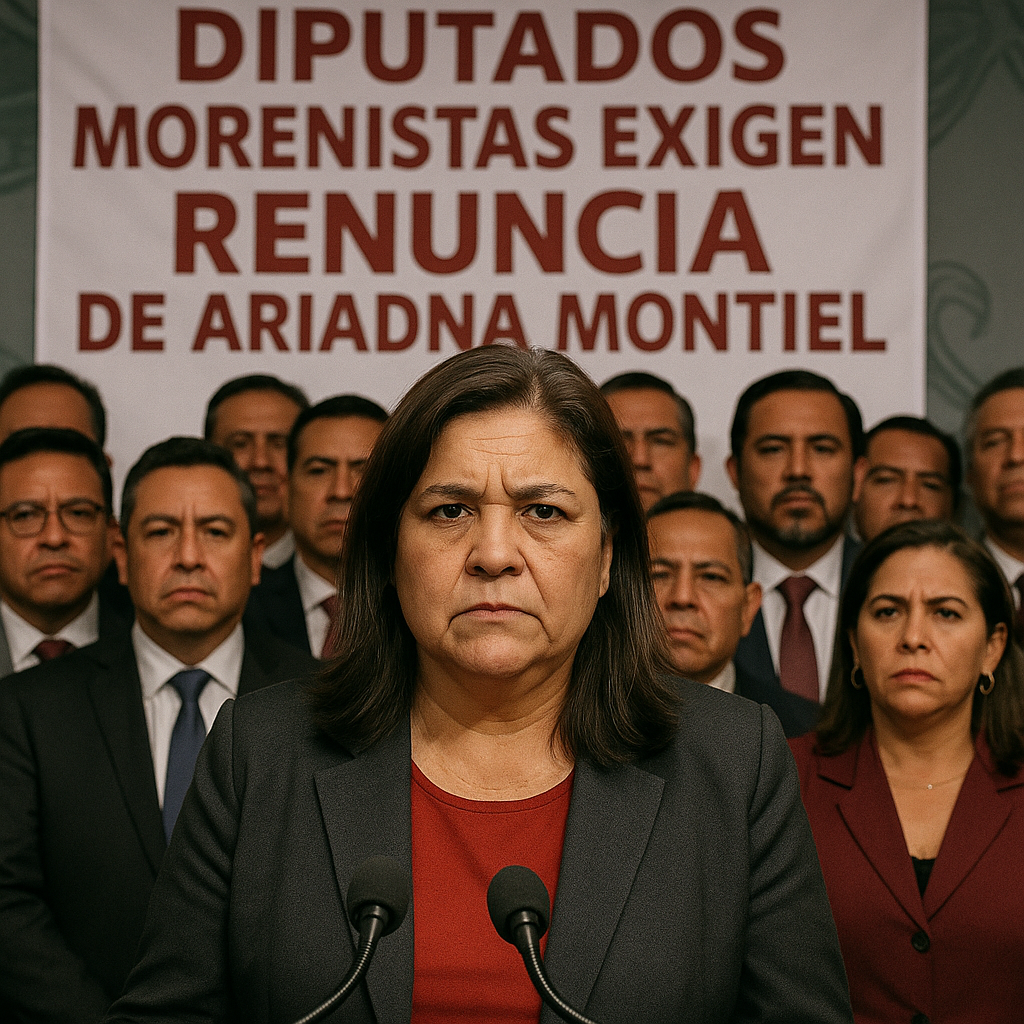 Diputados morenistas exigen salida de Ariadna Montiel por mala gestión y trato