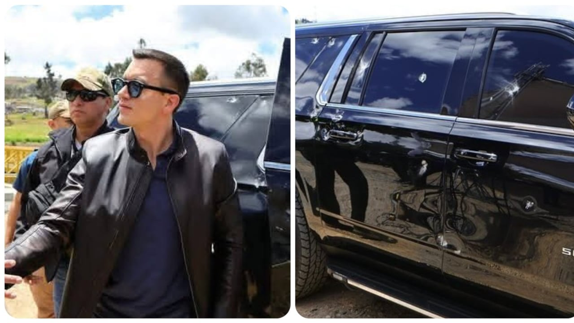 Ataque armado a caravana del presidente Daniel Noboa en medio de protestas indígenas en Ecuador